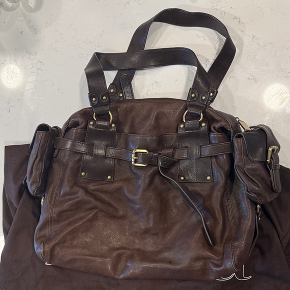 Kooba Dark Brown Leather with Gold Detail - Picture 1 of 6